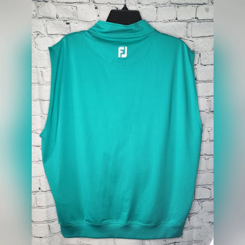 Mens FJ Footjoy Golf Stretch Performance‎ Golf Vest Teal Size Large